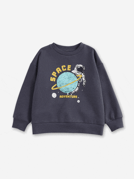 Sweat-shirt Boutonné Garçon Bright Future - Polyester Bleu - Taille 12 Ans (occasion Bon état)