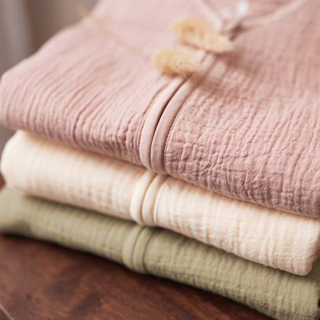 Gigoteuse légère en gaze de coton biscuit tog 0,5 (0-3 mois) Blanc, marron, écru+Ecru, bleu, marron+Marron+Rose+Vert d'eau 18 - vertbaudet enfant 