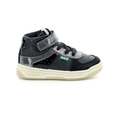 Sneakers hautes kickalien Noir brillant 2 - vertbaudet enfant 