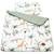 Set couverture et coussin pour berceau et couffin safari Safari, vert, gris, blanc 3 - vertbaudet enfant 