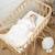 Set coussin et couverture pour berceau et couffin sidonia Sidonia, beige, écru, blanc 2 - vertbaudet enfant 