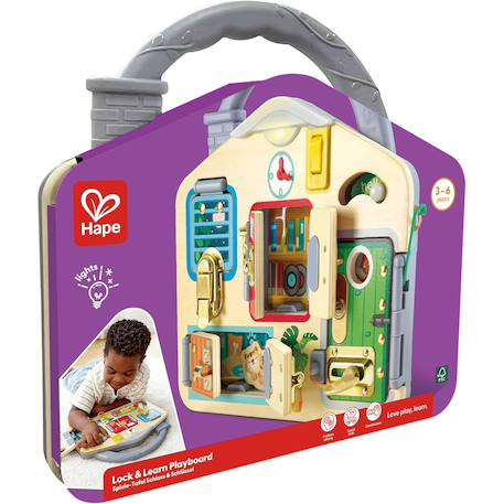 Tableau d'activités multi-fermetures Multicolore 5 - vertbaudet enfant 