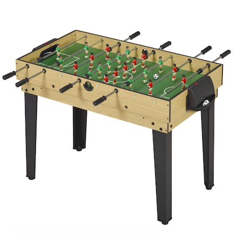 Table de jeux 10 en 1 - baby-foot - billard - ping pong - hockey - bowling - cartes - structure bois - accessoires inclus Noir 5 - vertbaudet enfant 