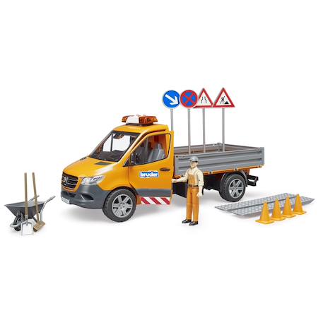 Camion municipal mercedes Orange 3 - vertbaudet enfant 