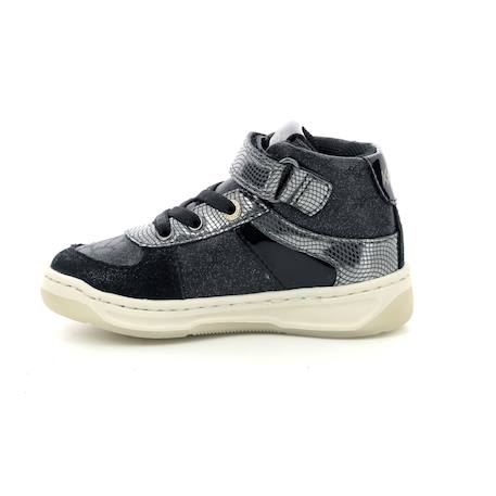 Sneakers hautes kickalien Noir brillant 4 - vertbaudet enfant 