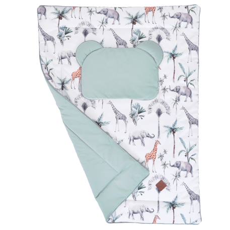 Couverture plaid réversible safari Safari, vert, gris, blanc 6 - vertbaudet enfant 