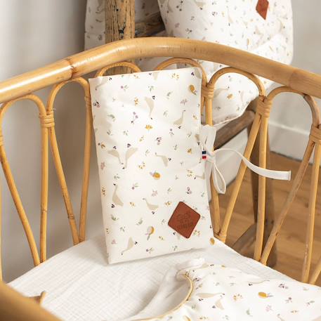 Protège carnet de santé bébé en coton sidonia Sidonia, beige, écru, blanc 4 - vertbaudet enfant 