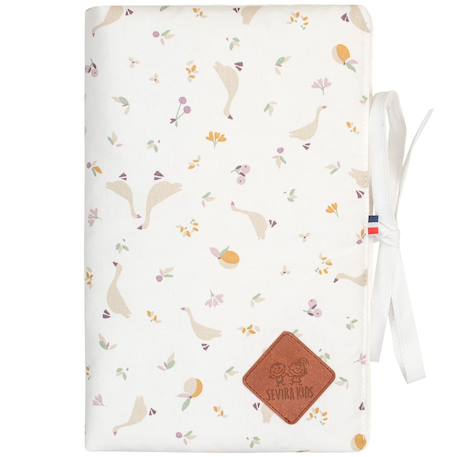 Protège carnet de santé bébé en coton sidonia Sidonia, beige, écru, blanc 1 - vertbaudet enfant 