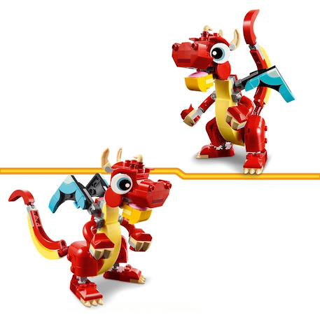 Le dragon rouge 31145 Multicolore 3 - vertbaudet enfant 