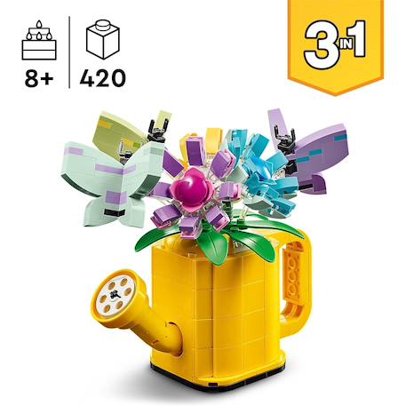 Lego creator - les fleurs dans l'arrosoir - 31149 Multicolore 2 - vertbaudet enfant 