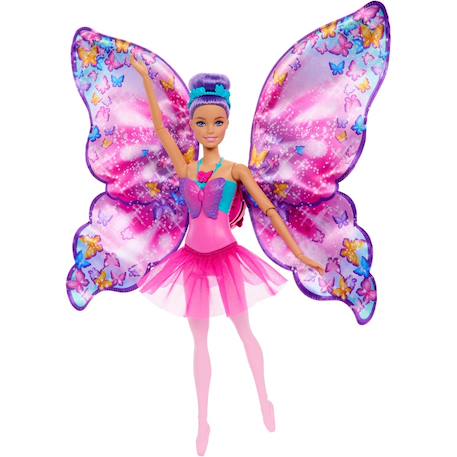 Barbie danseuse à papillon - poupée transformation 2 en 1 Rose 2 - vertbaudet enfant 
