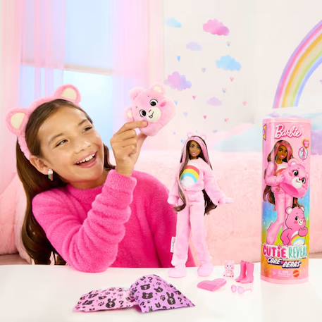 Poupée barbie cutie reveal bisounours Rose 6 - vertbaudet enfant 