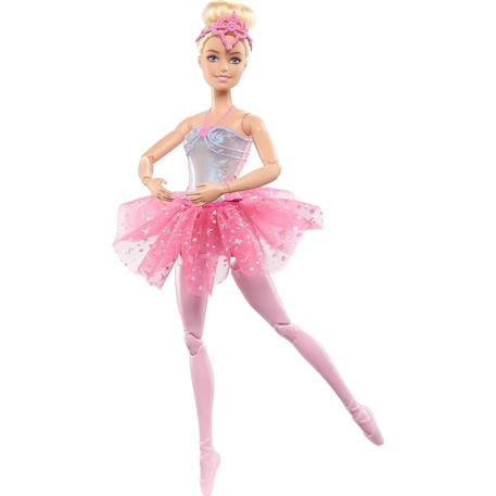 Barbie poupée mannequin dreamtopia ballerine lumières scintillantes Rose 2 - vertbaudet enfant 