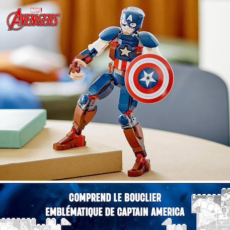 Marvel figurine de captain america 76258 Multicolore 3 - vertbaudet enfant 