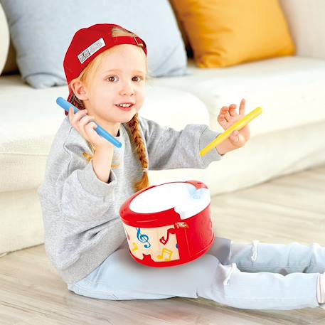 Tambour apprentissage interactif Rouge, beige, blanc 4 - vertbaudet enfant 