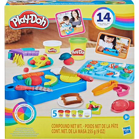 Play-doh kit du petit chef cuisinier pâte à modeler Multicolore 1 - vertbaudet enfant 