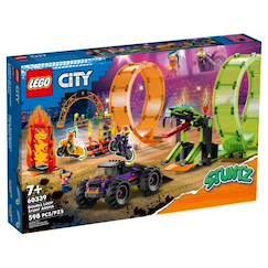 Jouet-Jeux d'imagination-City l'arène de cascade avec double looping 60339