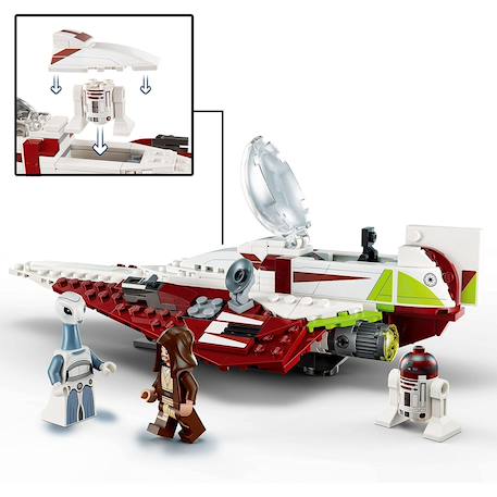 Lego star wars - le chasseur jedi d'obi-wan kenobi - 75333 Multicolore 3 - vertbaudet enfant 