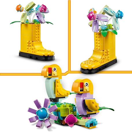 Lego creator - les fleurs dans l'arrosoir - 31149 Multicolore 4 - vertbaudet enfant 
