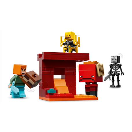 La bataille de la lave du nether 21266 Lego Minecraft Multicolore 3 - vertbaudet enfant 