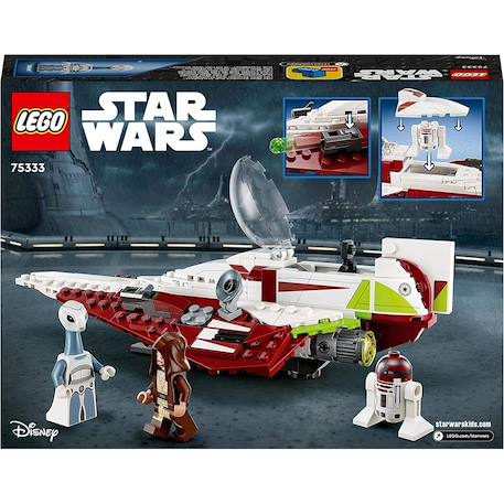 Lego star wars - le chasseur jedi d'obi-wan kenobi - 75333 Multicolore 6 - vertbaudet enfant 