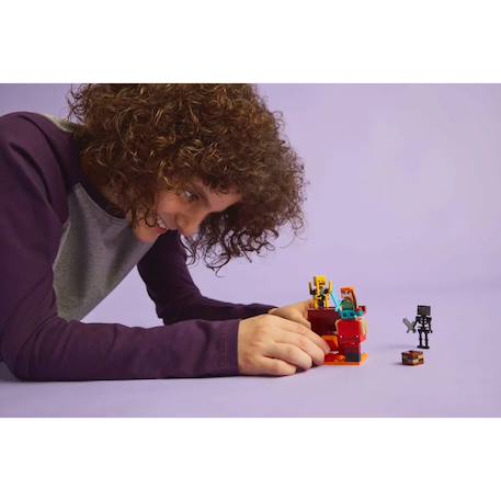 La bataille de la lave du nether 21266 Lego Minecraft Multicolore 5 - vertbaudet enfant 