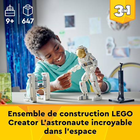Lego creator - l'astronaute dans l'espace - 31152 Blanc 2 - vertbaudet enfant 