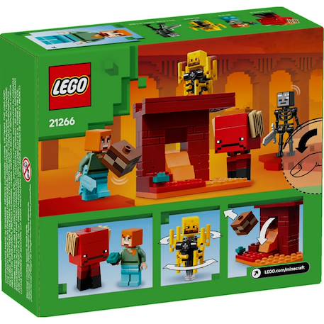 La bataille de la lave du nether 21266 Lego Minecraft Multicolore 6 - vertbaudet enfant 