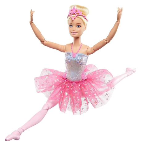Barbie poupée mannequin dreamtopia ballerine lumières scintillantes Rose 5 - vertbaudet enfant 