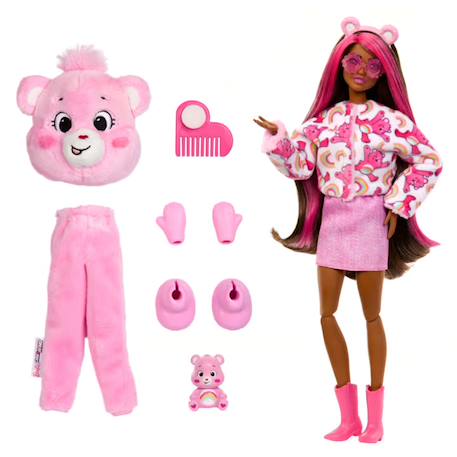 Poupée barbie cutie reveal bisounours Rose 5 - vertbaudet enfant 