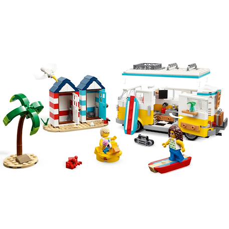 Creator 3 en 1 camping-car à la plage 31138 Multicolore 3 - vertbaudet enfant 