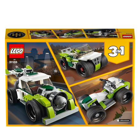 Creator 3 en 1 - le camion-fusée 31103 Vert 6 - vertbaudet enfant 
