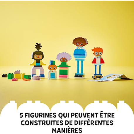 Lego duplo - personnages à construire aux différentes émotions - 10423 Multicolore 4 - vertbaudet enfant 