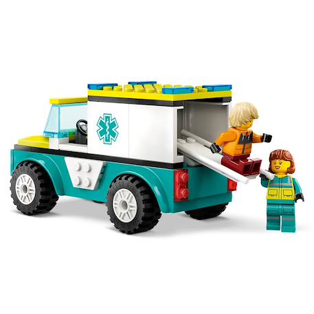 L'ambulance de secours et le snowboardeur 60403 Multicolore 3 - vertbaudet enfant 