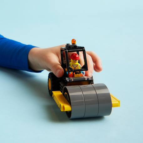 Lego city - le rouleau compresseur de chantier - 60401 Multicolore 5 - vertbaudet enfant 