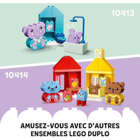 Lego duplo - mes rituels quotidiens - le repas et le coucher - 10414 Multicolore 6 - vertbaudet enfant 