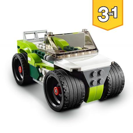 Creator 3 en 1 - le camion-fusée 31103 Vert 3 - vertbaudet enfant 