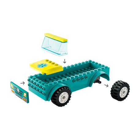 L'ambulance de secours et le snowboardeur 60403 Multicolore 4 - vertbaudet enfant 