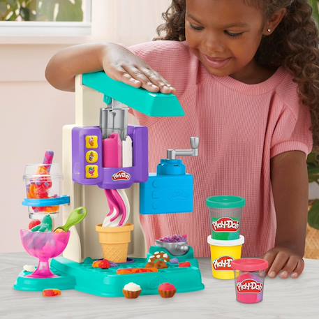 Play-doh coffret mes glaces arc-en-ciel avec pâte à modeler Multicolore 3 - vertbaudet enfant 