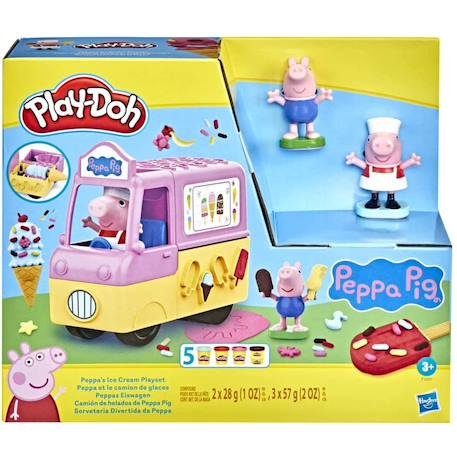 Play-doh peppa et le camion de glaces Multicolore 1 - vertbaudet enfant 