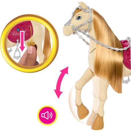 Barbie mysteries la mystérieuse aventure du cheval Multicolore 2 - vertbaudet enfant 