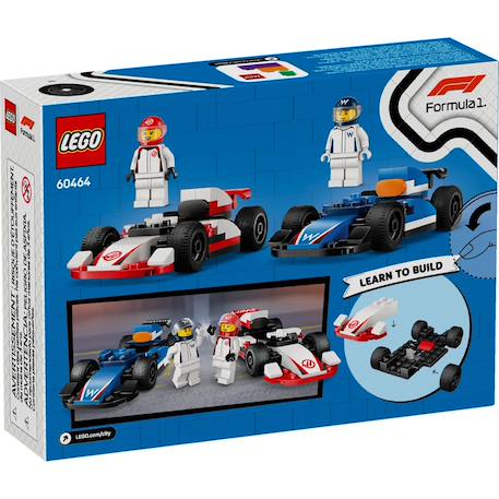 Lego city - voitures de course de f1 williams racing et haas f1 - 60464 Multicolore 5 - vertbaudet enfant 