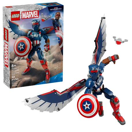 Figurine du nouveau captain america à construire 76296 Multicolore 3 - vertbaudet enfant 