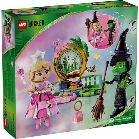 Wicked figurines d'elphaba et de glinda 75682 Multicolore 6 - vertbaudet enfant 