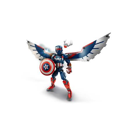 Figurine du nouveau captain america à construire 76296 Multicolore 4 - vertbaudet enfant 