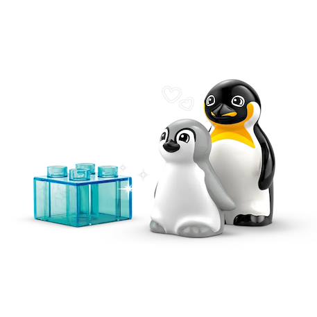 Duplo familles d'animaux sauvages : pingouins et lions 10442 Multicolore 5 - vertbaudet enfant 