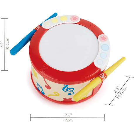 Tambour apprentissage interactif Rouge, beige, blanc 5 - vertbaudet enfant 