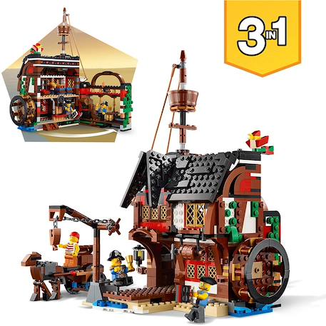 Creator 3 en 1 - le bateau pirate 31109 Multicolore 3 - vertbaudet enfant 