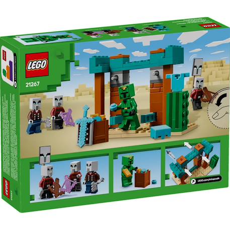 Lego minecraft - la patrouille d'illageois du désert - 21267 Multicolore 6 - vertbaudet enfant 