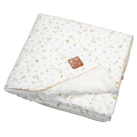 Couverture réversible en sherpa sidonia Sidonia, beige, écru, blanc 1 - vertbaudet enfant 
